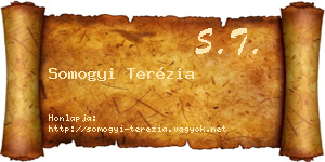 Somogyi Terézia névjegykártya
